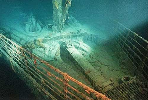 Titanic Ship Under water rare photo