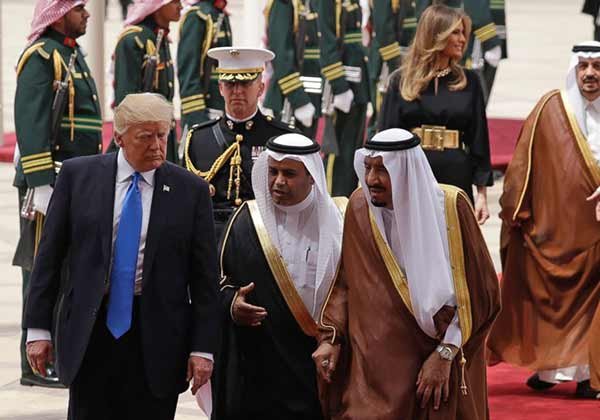 Donal Trump is on a visit to Saudi Arabia