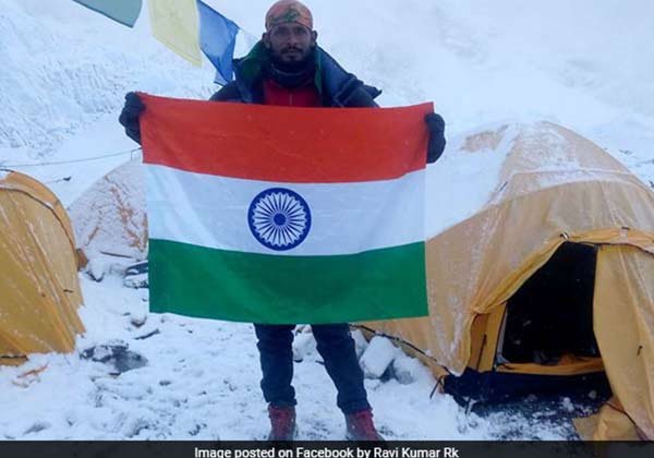 Ravi Kumar was found dead after he climbe Mount Everest