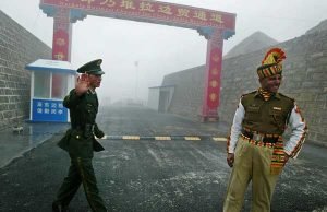 There is tension between Indian and Chinese troops at the border