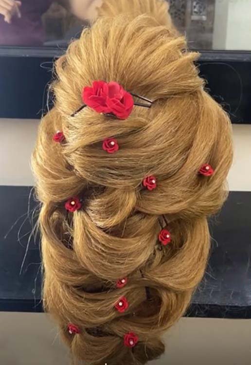 Loopy Updo Hairstyle